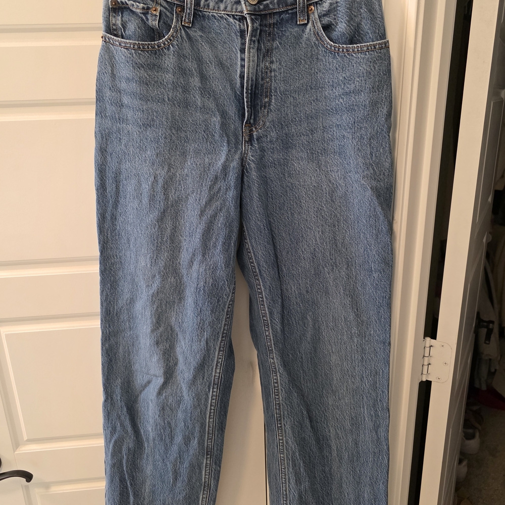 Abercrombie & Fitch High Rise Loose Curve Love Soze 27 Long